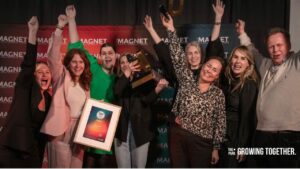Team Apotek Hjärtat, guldvinnare av årets Grand prix-kategori i The Magnet Employer Branding Awards