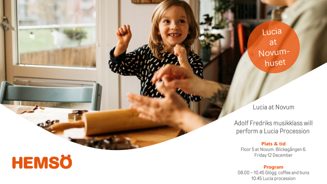 Warm welcome to the Lucia Celebration at Novumhuset!